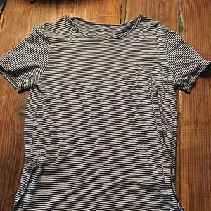 Old navy blue striped shirt